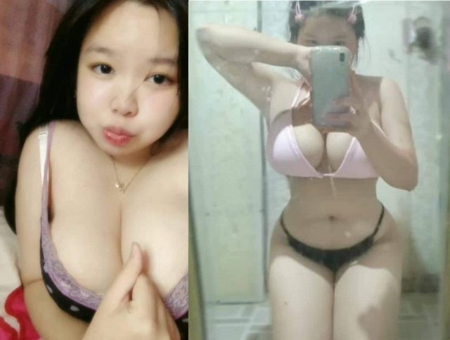 Cái bím tròn trịa nện nhau thích không tả