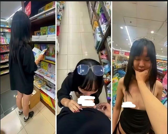 Em gái năng động muốn quan hệ ngay ở siêu thị