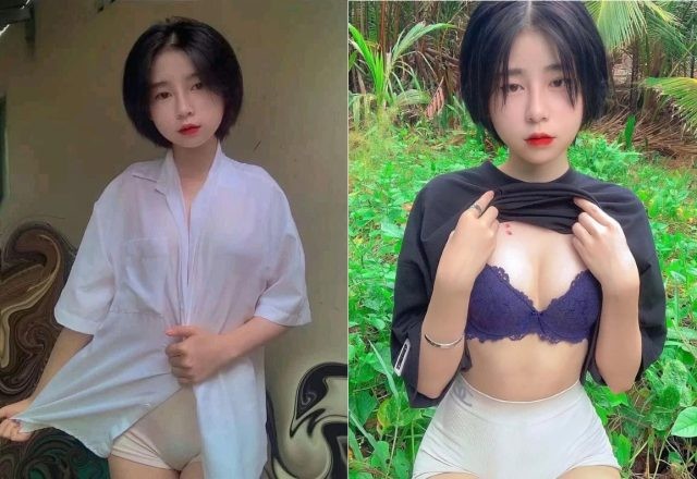 Em tóc ngắn xinh dâm ai cũng thích