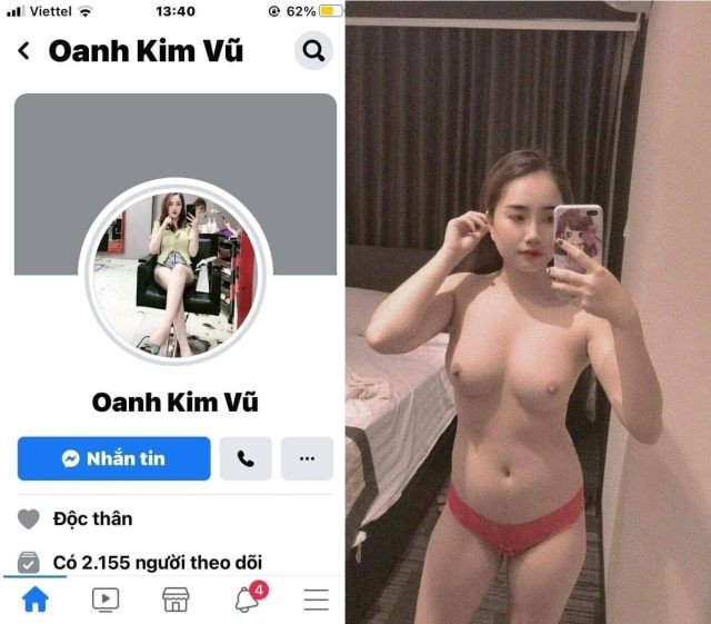 Vũ Kim Oanh bướm ẩm ướt nhấp mê